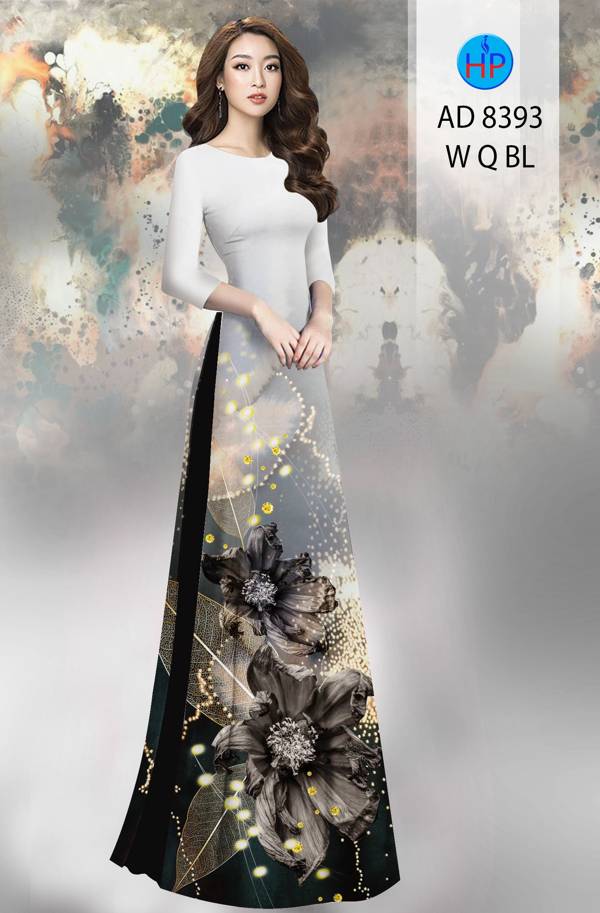 Vải Áo Dài Hoa Cúc Thiết Kế 2021 AD 8393 54 Vải Áo Dài Hoa Cúc Thiết Kế 2021 AD 8393