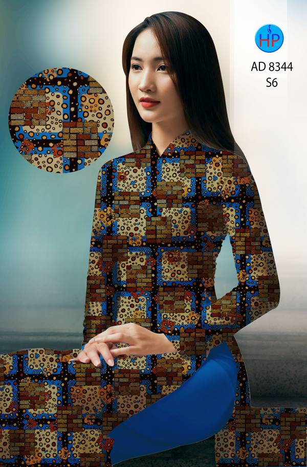 Vải Áo Dài Hoa Văn Mới Ra AD 8344 37 Vải Áo Dài Hoa Văn Mới Ra AD 8344