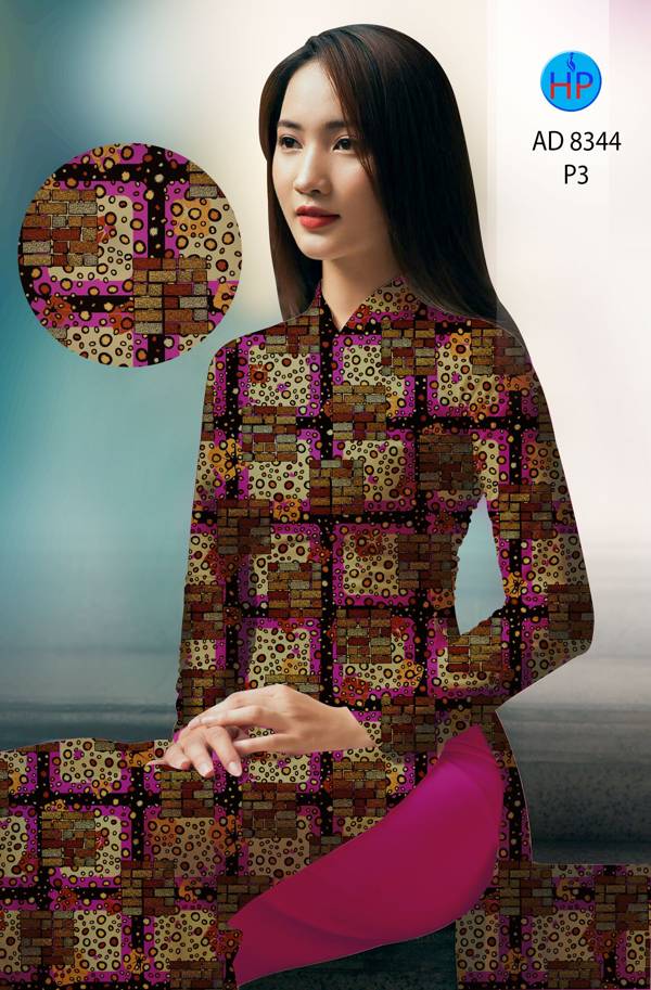Vải Áo Dài Hoa Văn Mới Ra AD 8344 40 Vải Áo Dài Hoa Văn Mới Ra AD 8344