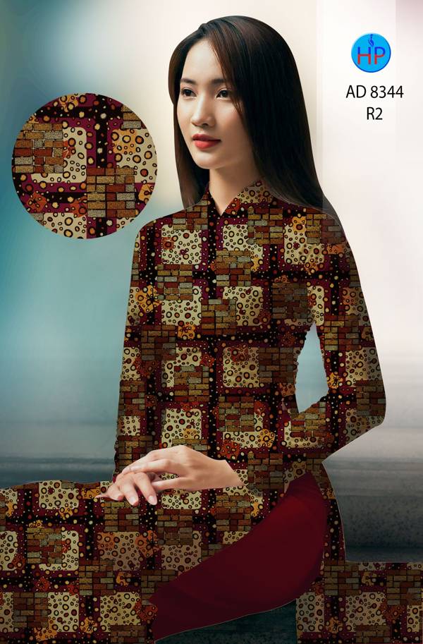 Vải Áo Dài Hoa Văn Mới Ra AD 8344 41 Vải Áo Dài Hoa Văn Mới Ra AD 8344