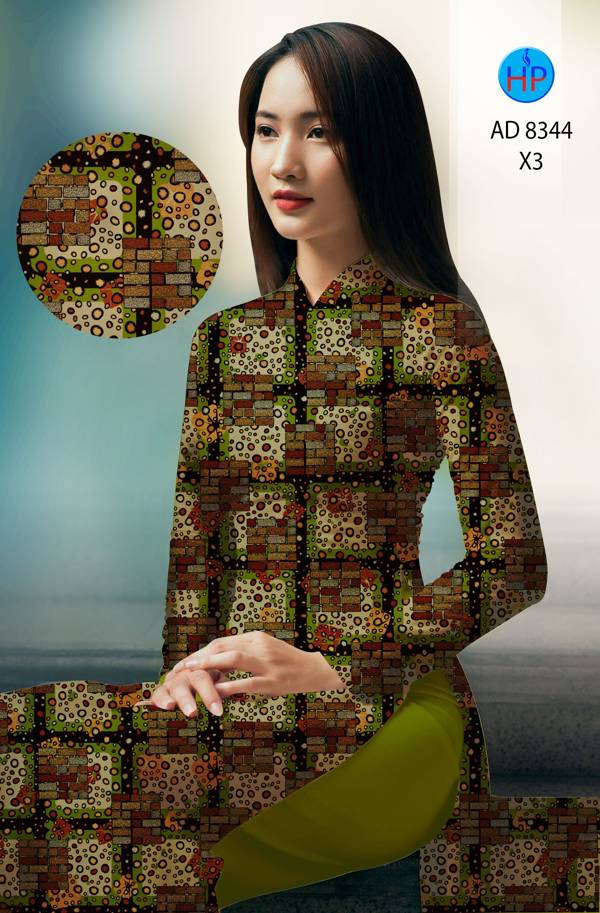 Vải Áo Dài Hoa Văn Mới Ra AD 8344 43 Vải Áo Dài Hoa Văn Mới Ra AD 8344