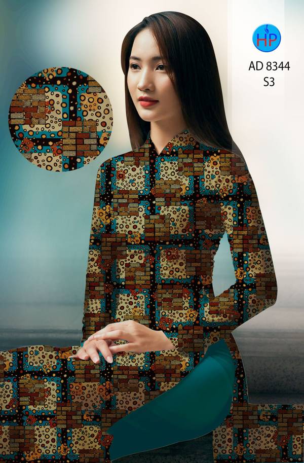 Vải Áo Dài Hoa Văn Mới Ra AD 8344 46 Vải Áo Dài Hoa Văn Mới Ra AD 8344