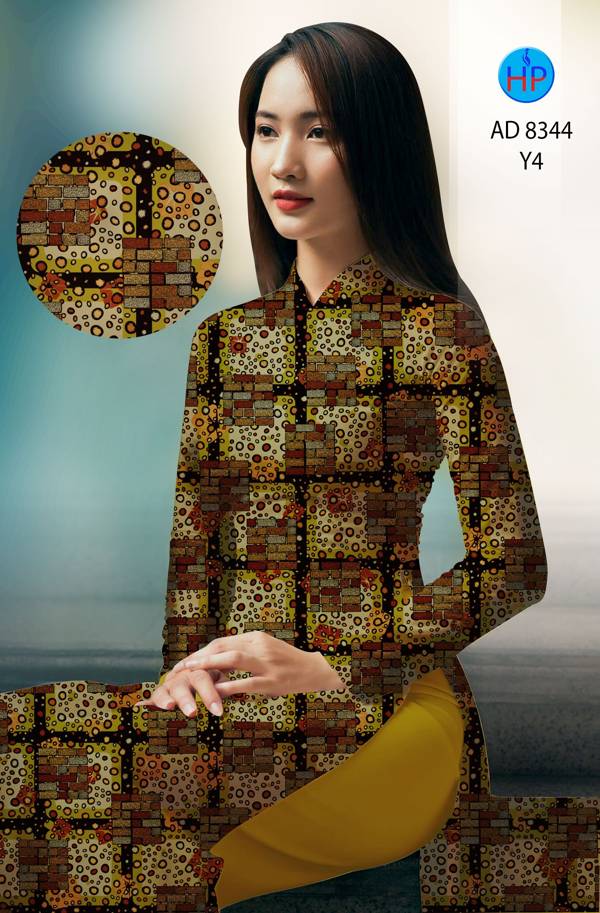 Vải Áo Dài Hoa Văn Mới Ra AD 8344 47 Vải Áo Dài Hoa Văn Mới Ra AD 8344