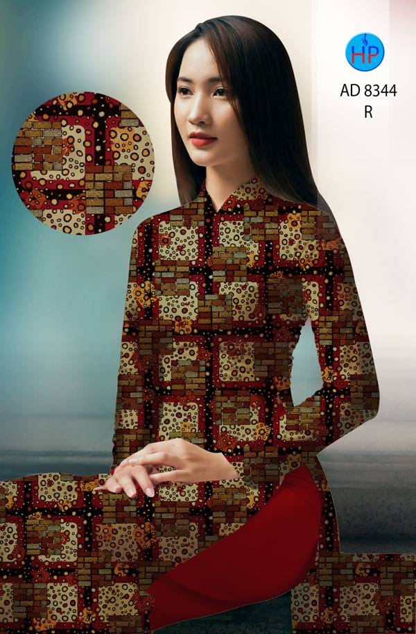 Vải Áo Dài Hoa Văn Mới Ra AD 8344 52 Vải Áo Dài Hoa Văn Mới Ra AD 8344
