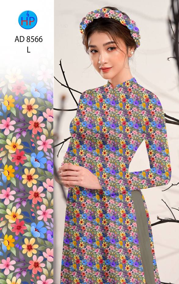 Vải Áo Dài Hoa Nhí Thiết Kế 2021 AD 8566 37 Vải Áo Dài Hoa Nhí Thiết Kế 2021 AD 8566