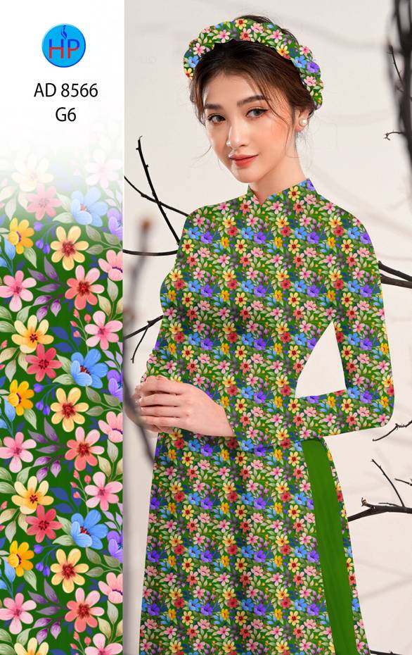 Vải Áo Dài Hoa Nhí Thiết Kế 2021 AD 8566 39 Vải Áo Dài Hoa Nhí Thiết Kế 2021 AD 8566