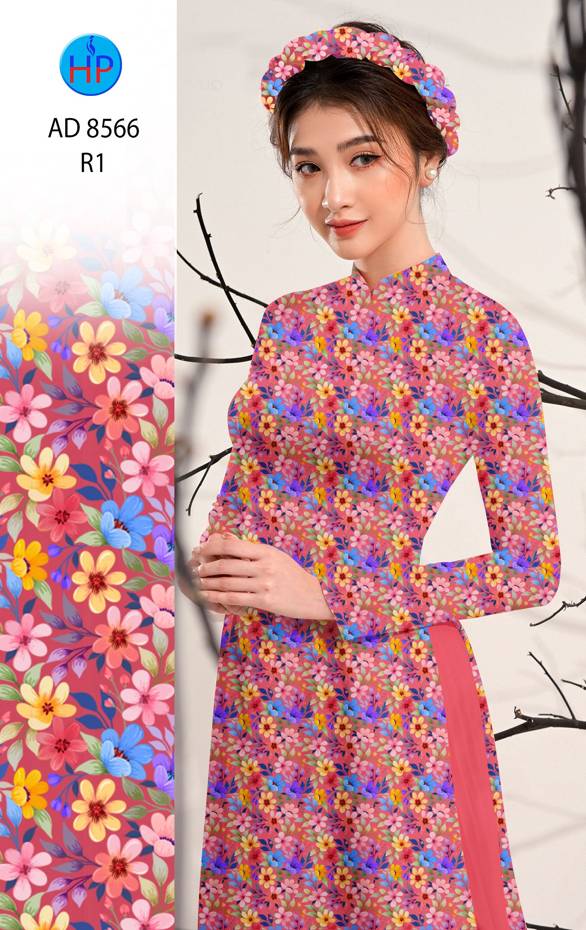 Vải Áo Dài Hoa Nhí Thiết Kế 2021 AD 8566 38 Vải Áo Dài Hoa Nhí Thiết Kế 2021 AD 8566