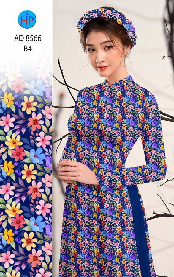 Vải Áo Dài Hoa Nhí Thiết Kế 2021 AD 8566 44 Vải Áo Dài Hoa Nhí Thiết Kế 2021 AD 8566