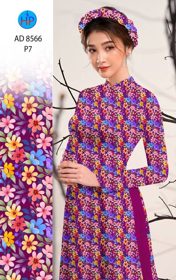 Vải Áo Dài Hoa Nhí Thiết Kế 2021 AD 8566 43 Vải Áo Dài Hoa Nhí Thiết Kế 2021 AD 8566