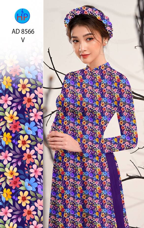 Vải Áo Dài Hoa Nhí Thiết Kế 2021 AD 8566 52 Vải Áo Dài Hoa Nhí Thiết Kế 2021 AD 8566