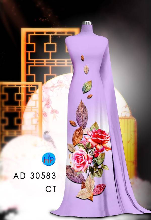 Vải Áo Dài Hoa Hồng Kiểu Mới AD 30583 39 Vải Áo Dài Hoa Hồng Kiểu Mới AD 30583
