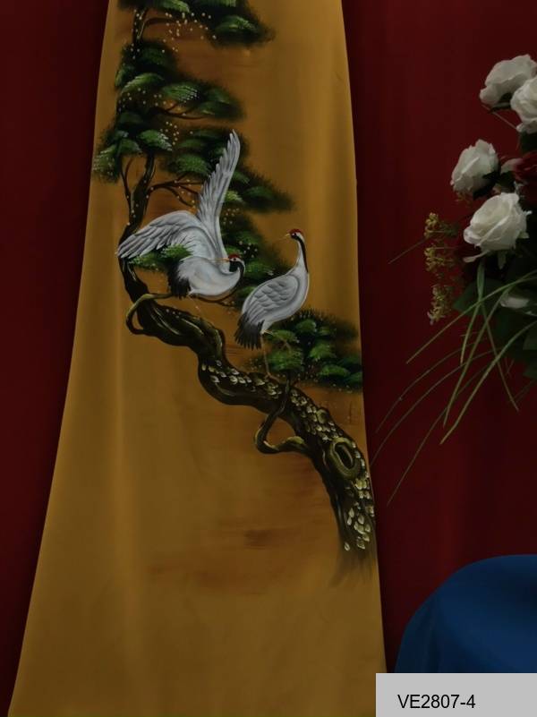 Vải Áo Dài Thái Tuấn Vẽ Chim Cò Mới Ra AD VE2807_3 7 Vải Áo Dài Thái Tuấn Vẽ Chim Cò Mới Ra AD VE2807_3