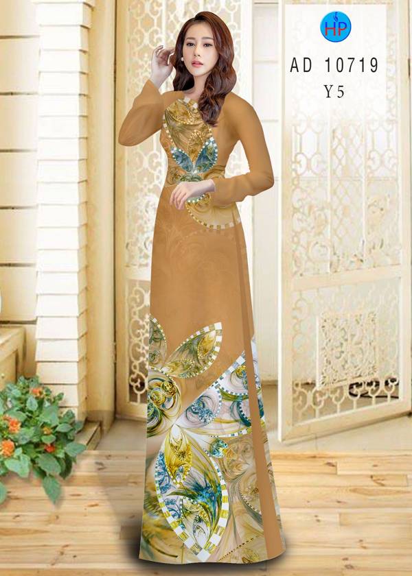 Vải Áo Dài Hoa In 3D Thiết Kế 2021 AD 10719 46 Vải Áo Dài Hoa In 3D Thiết Kế 2021 AD 10719