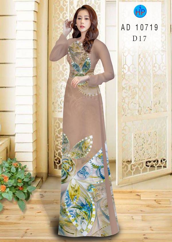 Vải Áo Dài Hoa In 3D Thiết Kế 2021 AD 10719 49 Vải Áo Dài Hoa In 3D Thiết Kế 2021 AD 10719