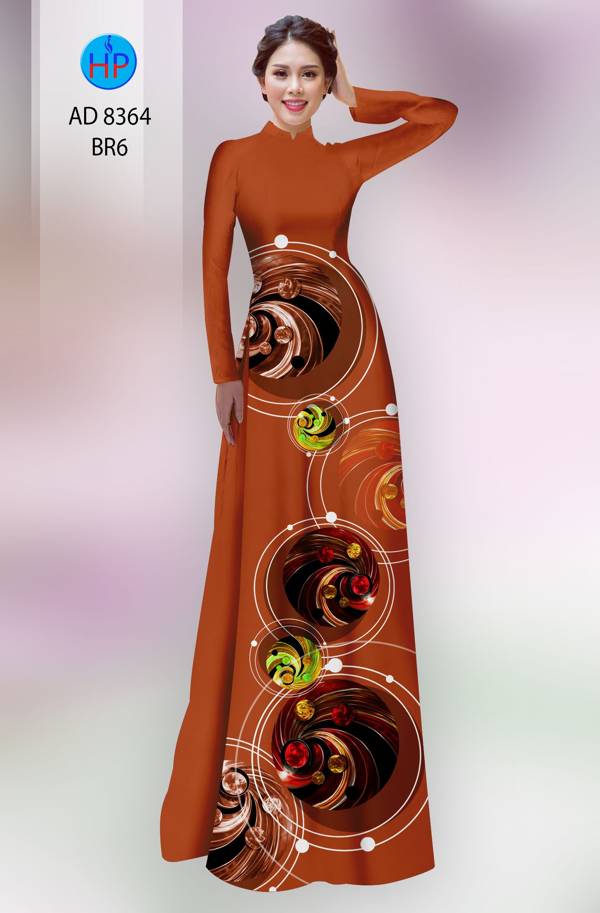 Vải Áo Dài Hoa Văn Vừa Ra  AD 8364