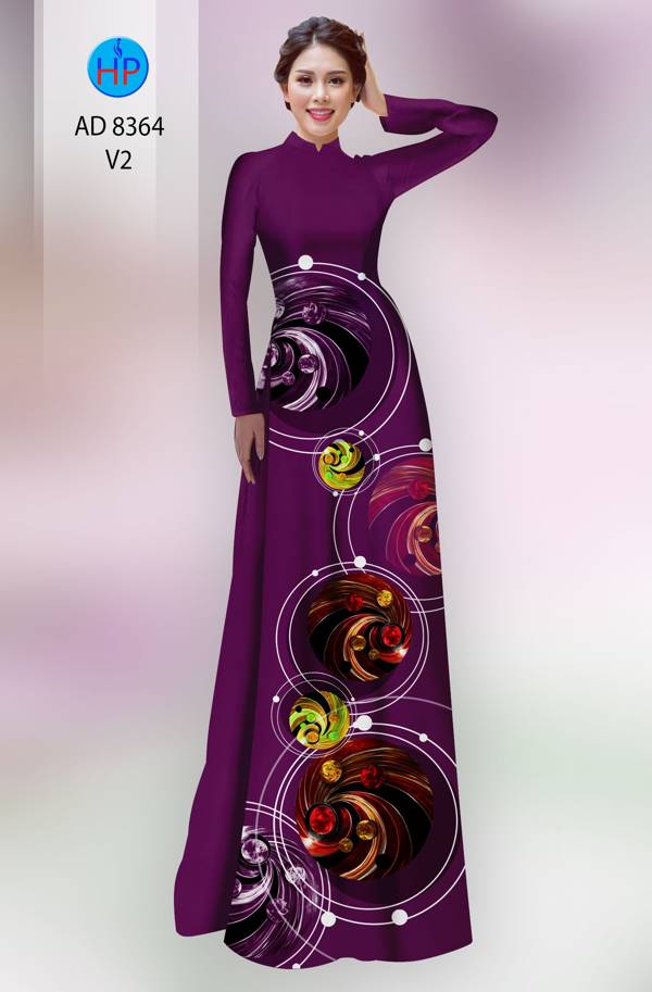 Vải Áo Dài Hoa Văn Vừa Ra  AD 8364