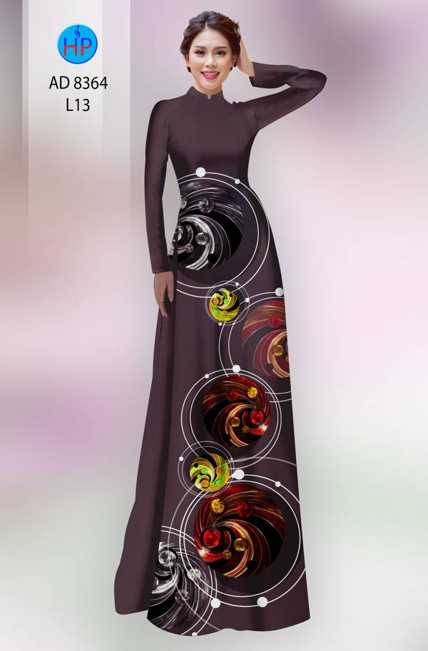 Vải Áo Dài Hoa Văn Vừa Ra  AD 8364