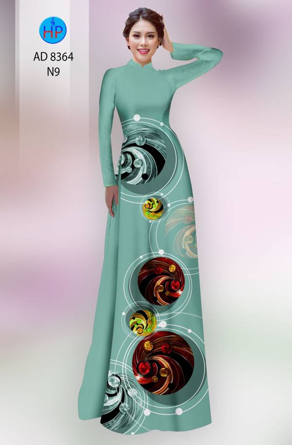 Vải Áo Dài Hoa Văn Vừa Ra  AD 8364