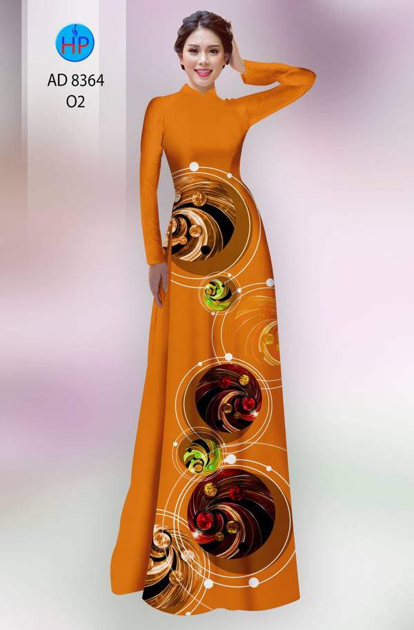 Vải Áo Dài Hoa Văn Vừa Ra  AD 8364