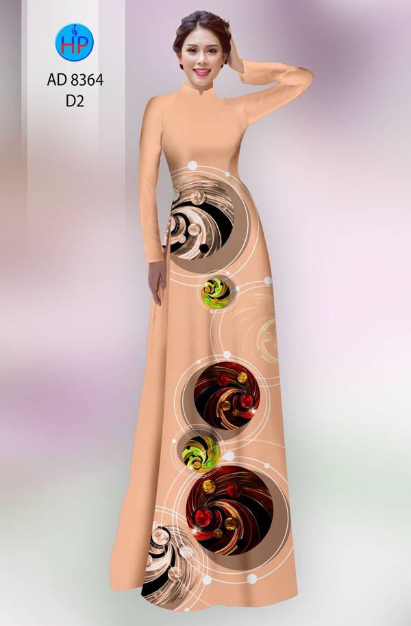 Vải Áo Dài Hoa Văn Vừa Ra  AD 8364