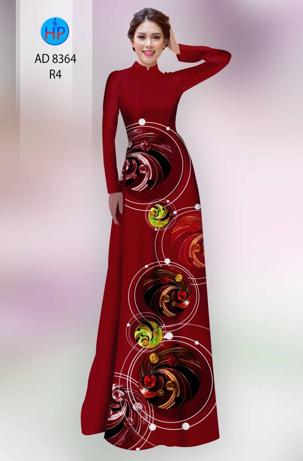 Vải Áo Dài Hoa Văn Vừa Ra  AD 8364