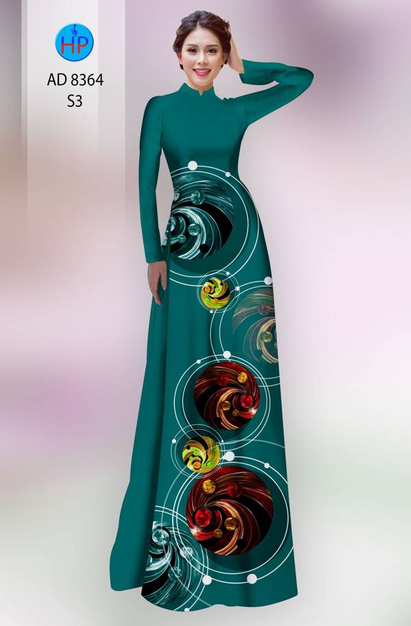 Vải Áo Dài Hoa Văn Vừa Ra  AD 8364