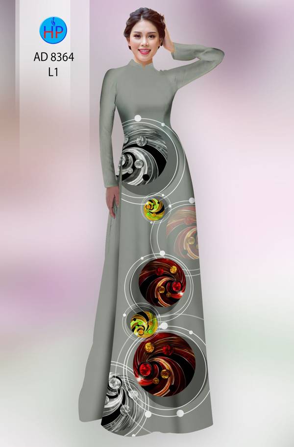 Vải Áo Dài Hoa Văn Vừa Ra  AD 8364