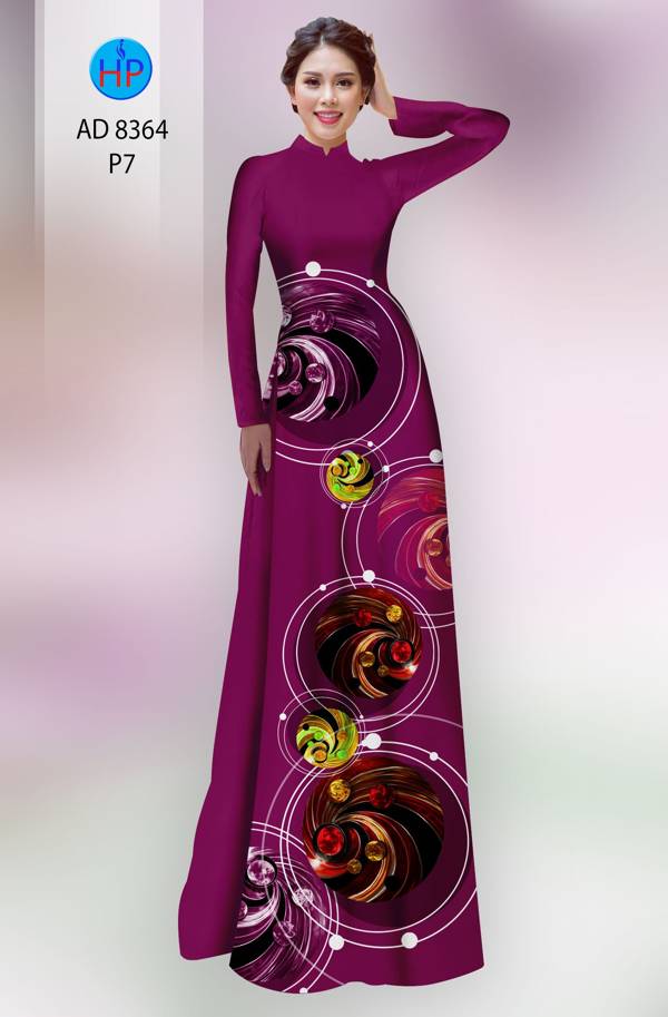 Vải Áo Dài Hoa Văn Vừa Ra  AD 8364