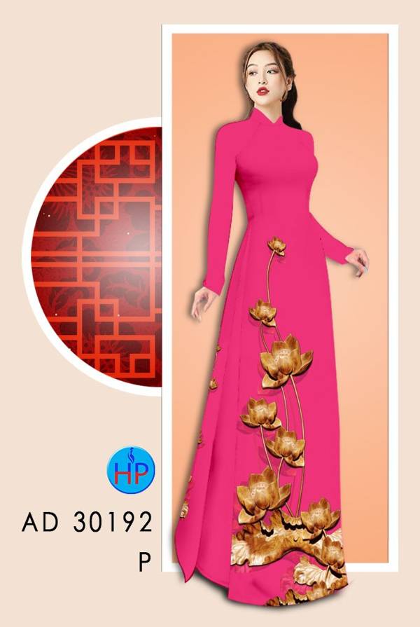 Vải Áo Dài Hoa Sen Mới Ra AD 30192 41 Vải Áo Dài Hoa Sen Mới Ra AD 30192