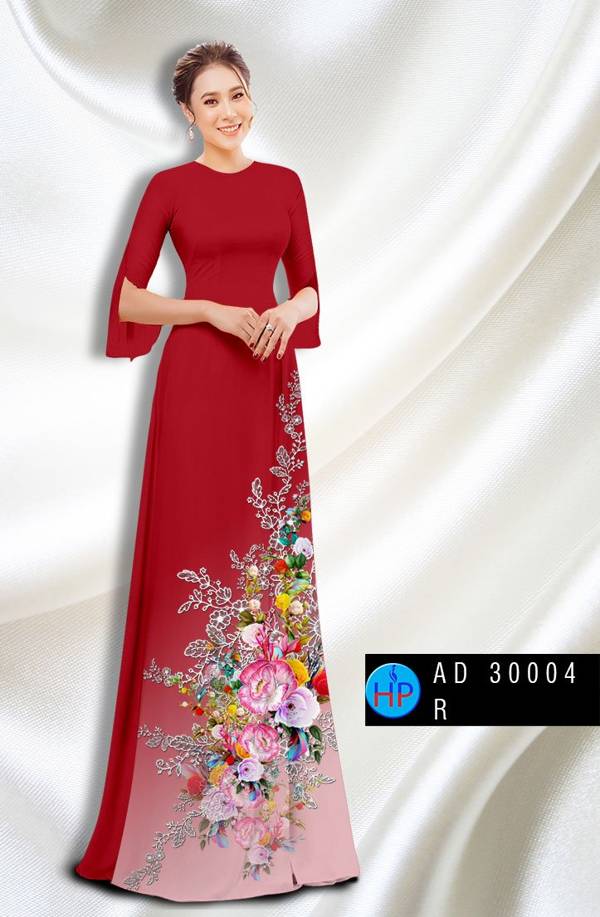 Vải Áo Dài Hoa In 3D Mới Ra AD 30004 39 Vải Áo Dài Hoa In 3D Mới Ra AD 30004