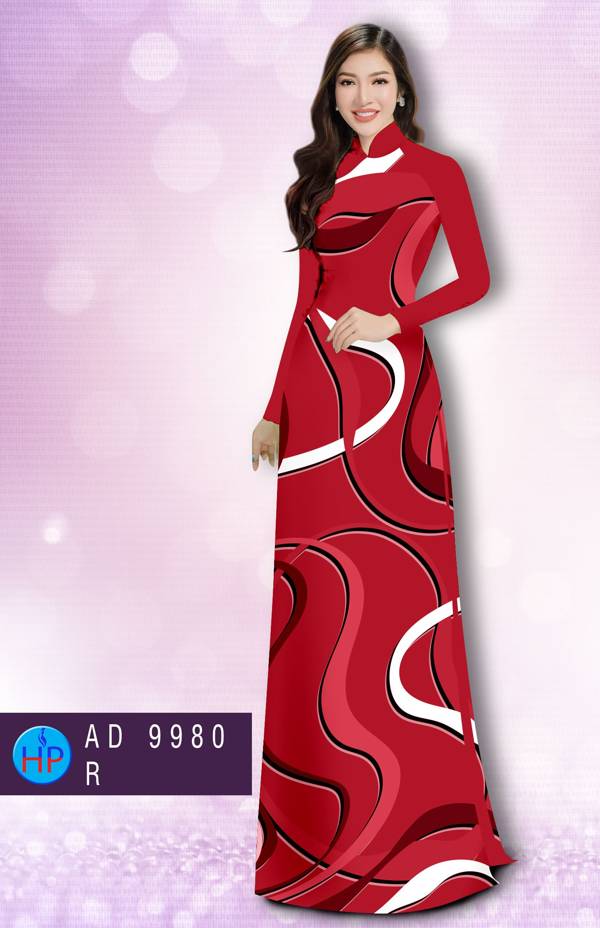 Vải Áo Dài Hoa Văn Kiểu Mới AD 9980