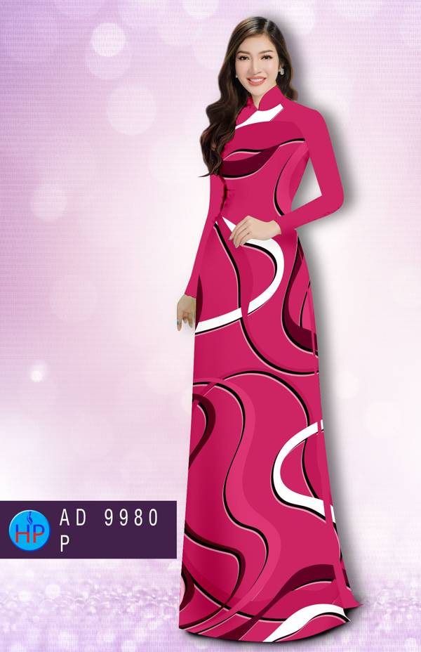 Vải Áo Dài Hoa Văn Kiểu Mới AD 9980