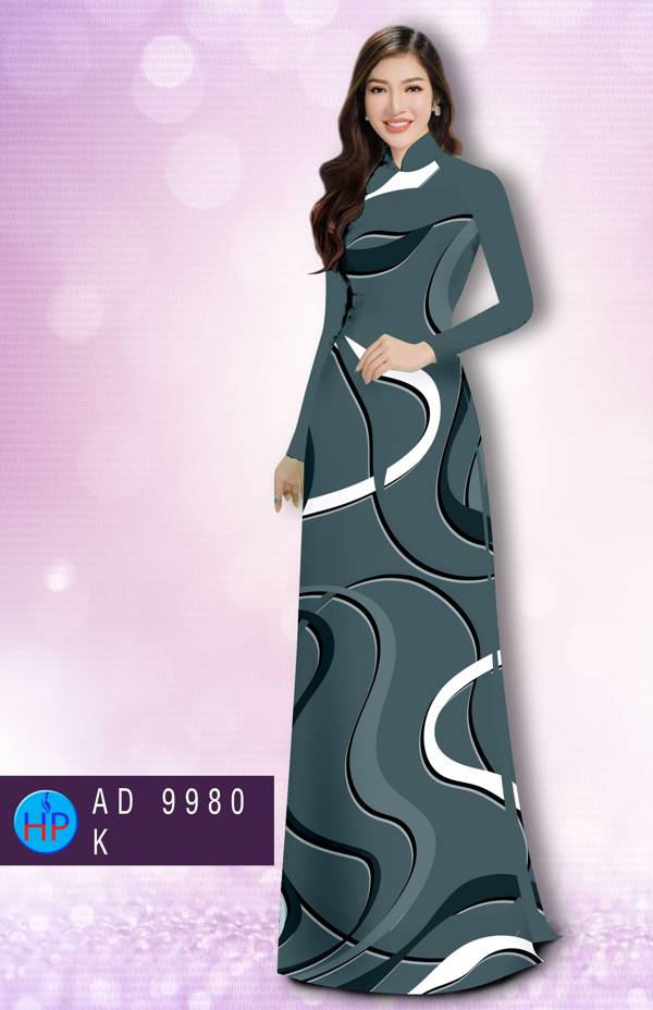Vải Áo Dài Hoa Văn Kiểu Mới AD 9980