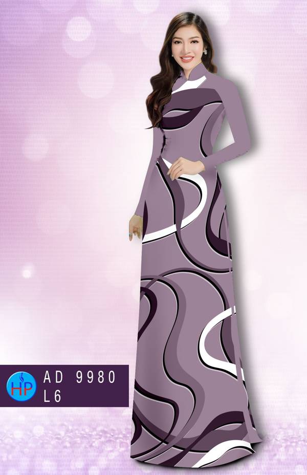 Vải Áo Dài Hoa Văn Kiểu Mới AD 9980