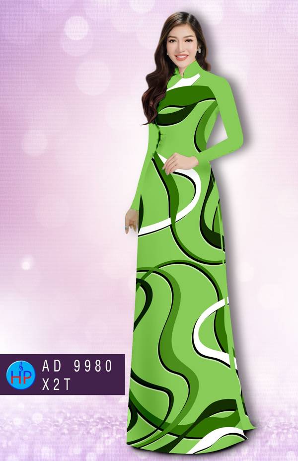 Vải Áo Dài Hoa Văn Kiểu Mới AD 9980