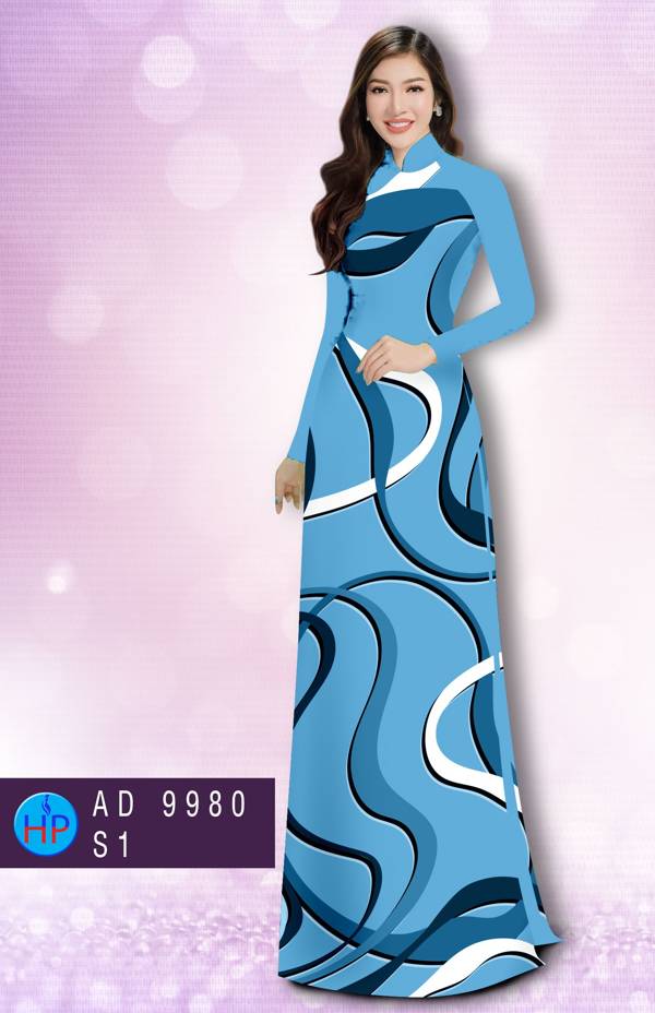 Vải Áo Dài Hoa Văn Kiểu Mới AD 9980