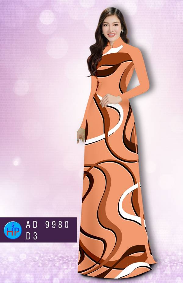 Vải Áo Dài Hoa Văn Kiểu Mới AD 9980