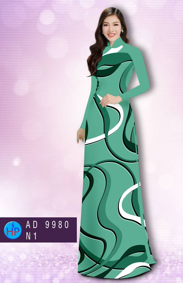 Vải Áo Dài Hoa Văn Kiểu Mới AD 9980