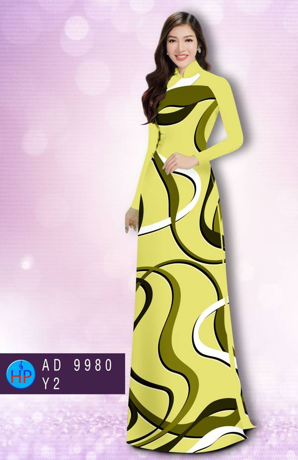 Vải Áo Dài Hoa Văn Kiểu Mới AD 9980