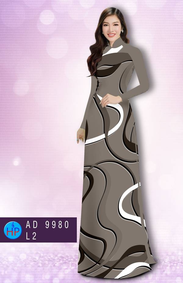 Vải Áo Dài Hoa Văn Kiểu Mới AD 9980