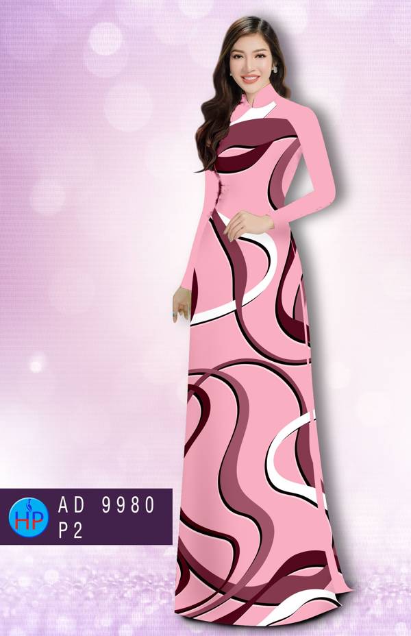 Vải Áo Dài Hoa Văn Kiểu Mới AD 9980