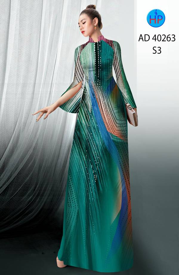 Vải Áo Dài Hoa Văn Độc Đáo AD 40263