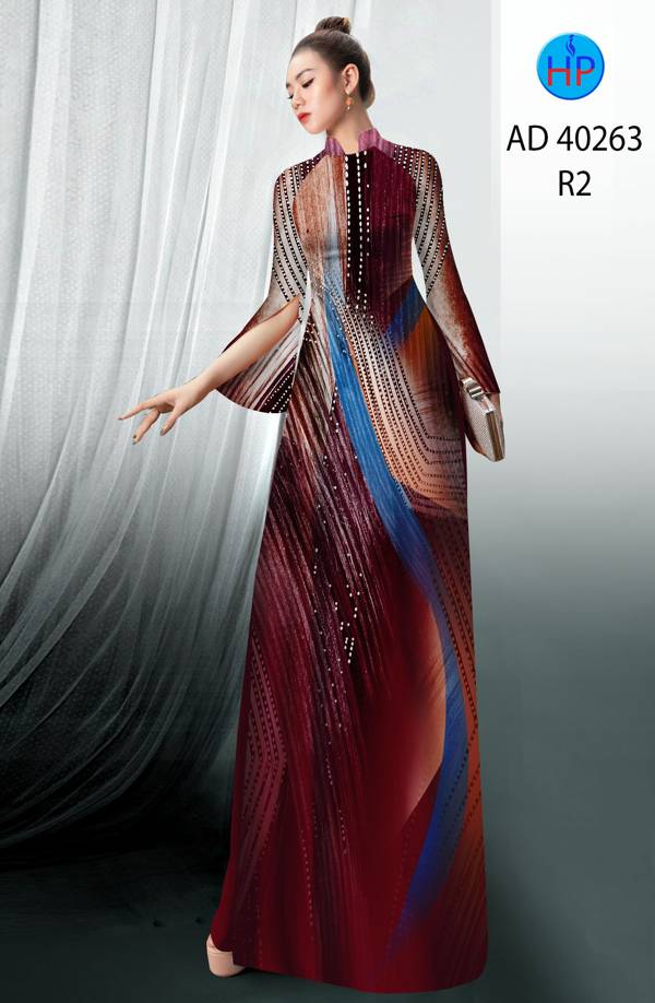 Vải Áo Dài Hoa Văn Độc Đáo AD 40263