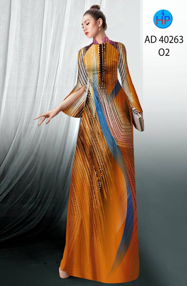 Vải Áo Dài Hoa Văn Độc Đáo AD 40263