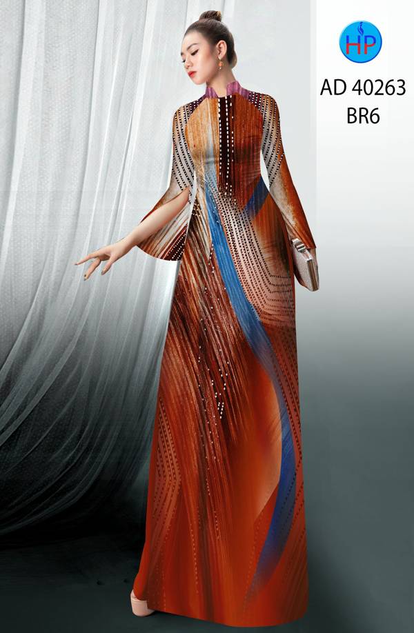 Vải Áo Dài Hoa Văn Độc Đáo AD 40263