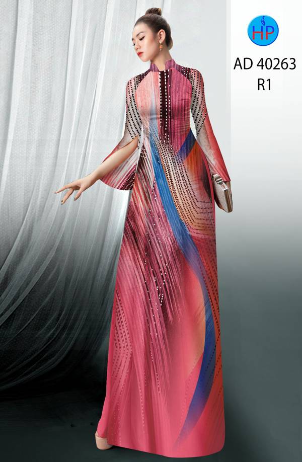 Vải Áo Dài Hoa Văn Độc Đáo AD 40263