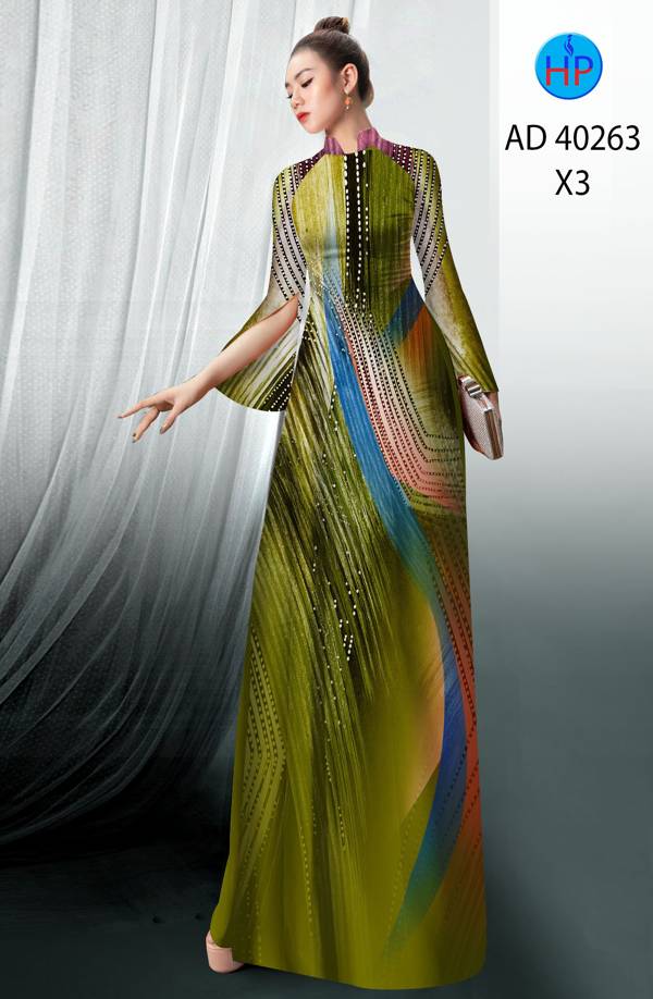 Vải Áo Dài Hoa Văn Độc Đáo AD 40263