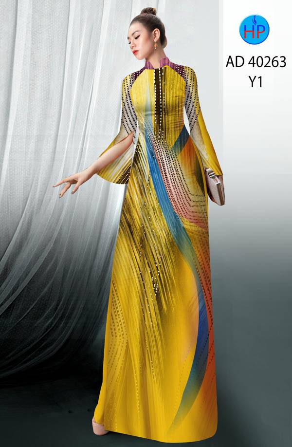 Vải Áo Dài Hoa Văn Độc Đáo AD 40263