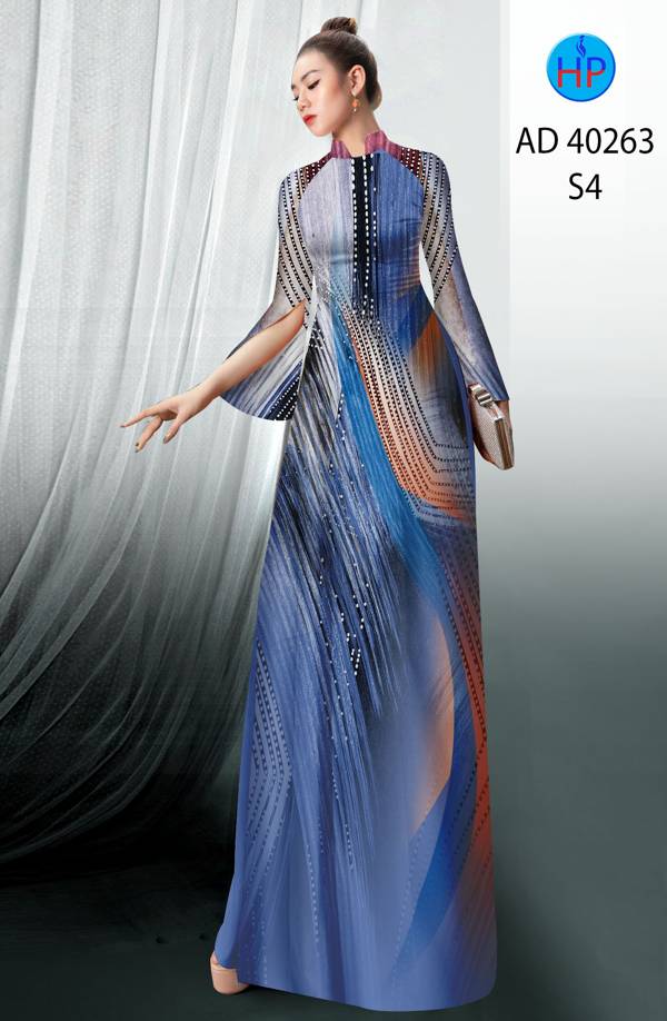 Vải Áo Dài Hoa Văn Độc Đáo AD 40263