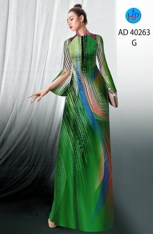 Vải Áo Dài Hoa Văn Độc Đáo AD 40263